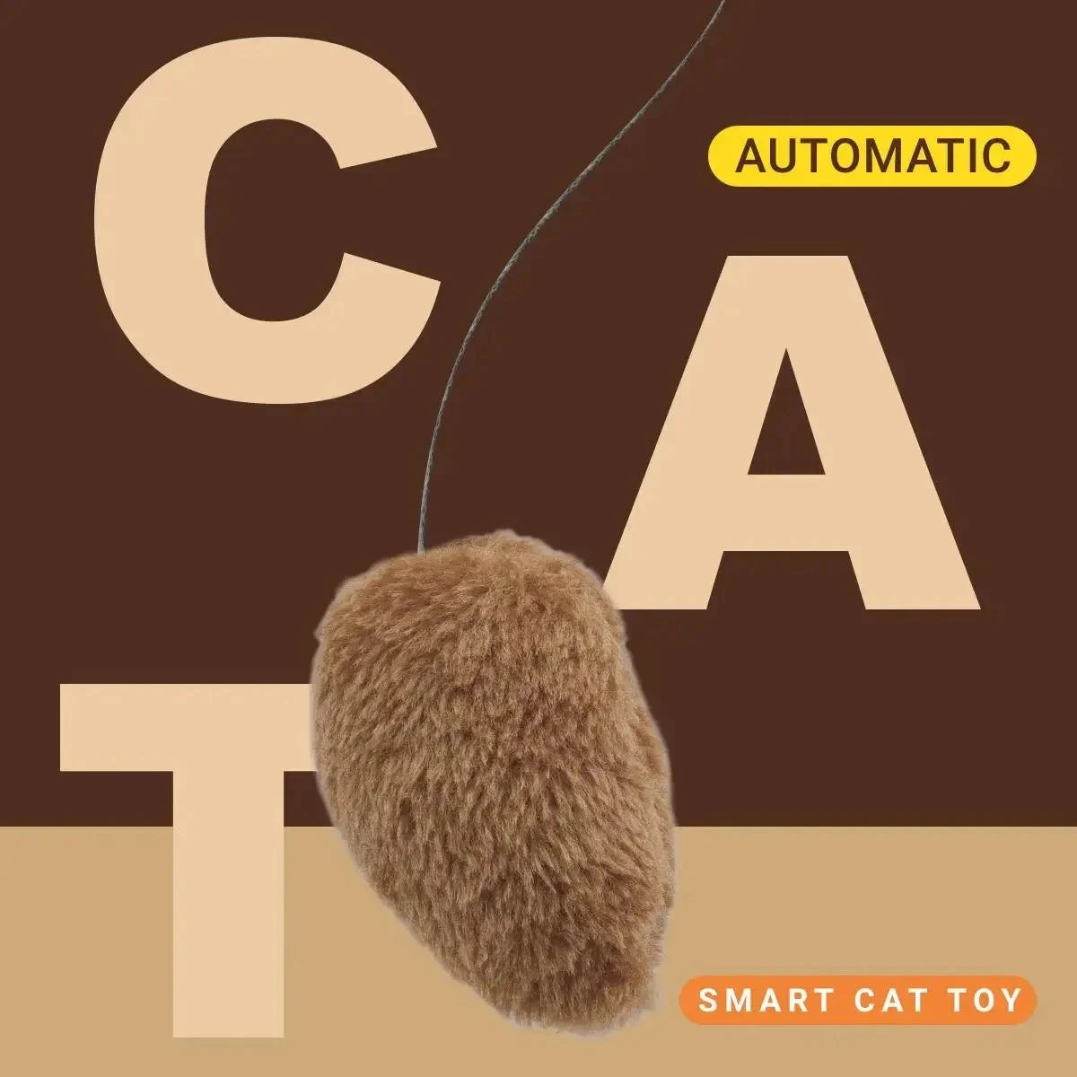 Cat Teasing Automatic Squirrel Tail Hanging Toy