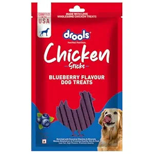 Drools Blueberry Flavour Chicken Sticks Treat for Dogs