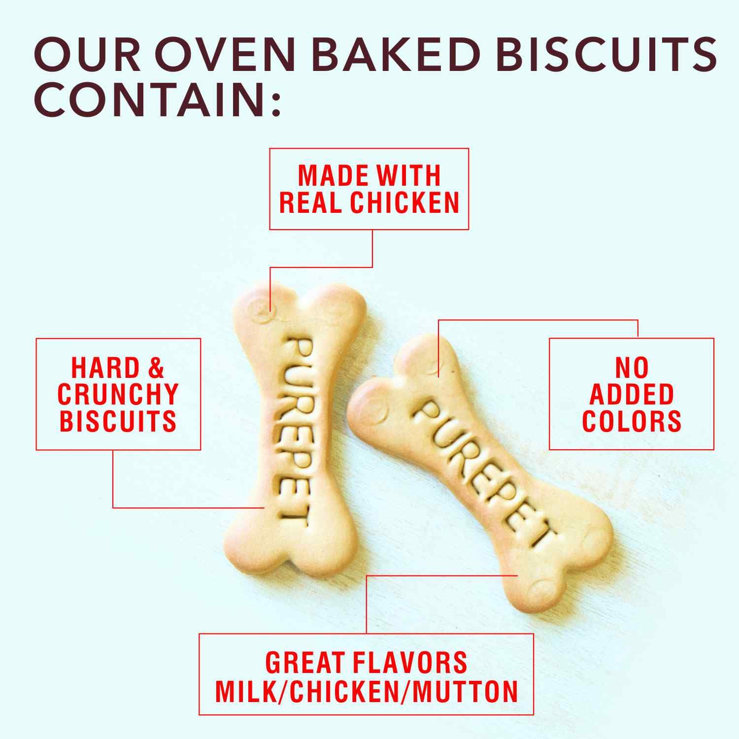 Purepet Milk Flavour Biscuit Dog Treats