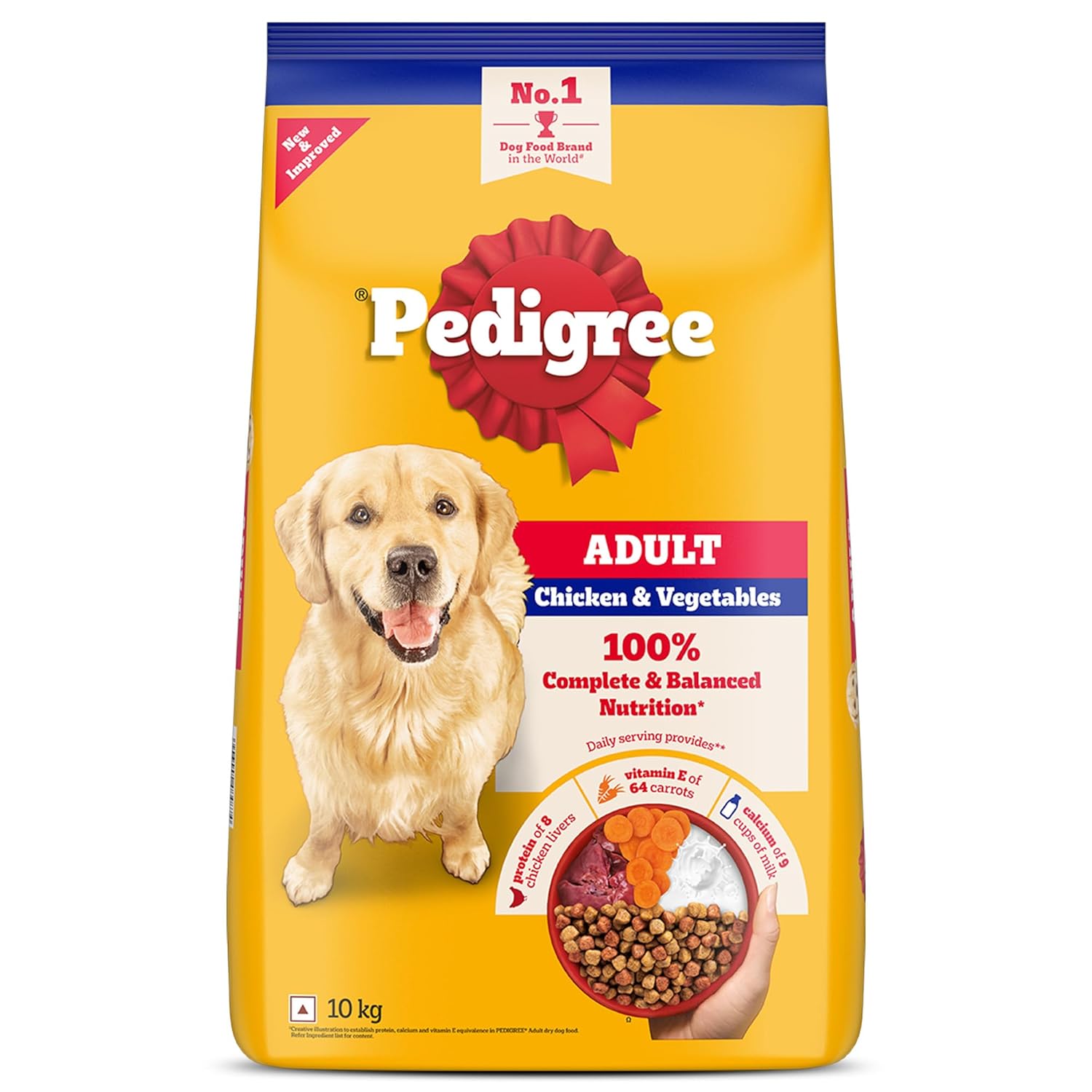 PEDIGREE Chicken & Rice Dry Food For Adult Dog