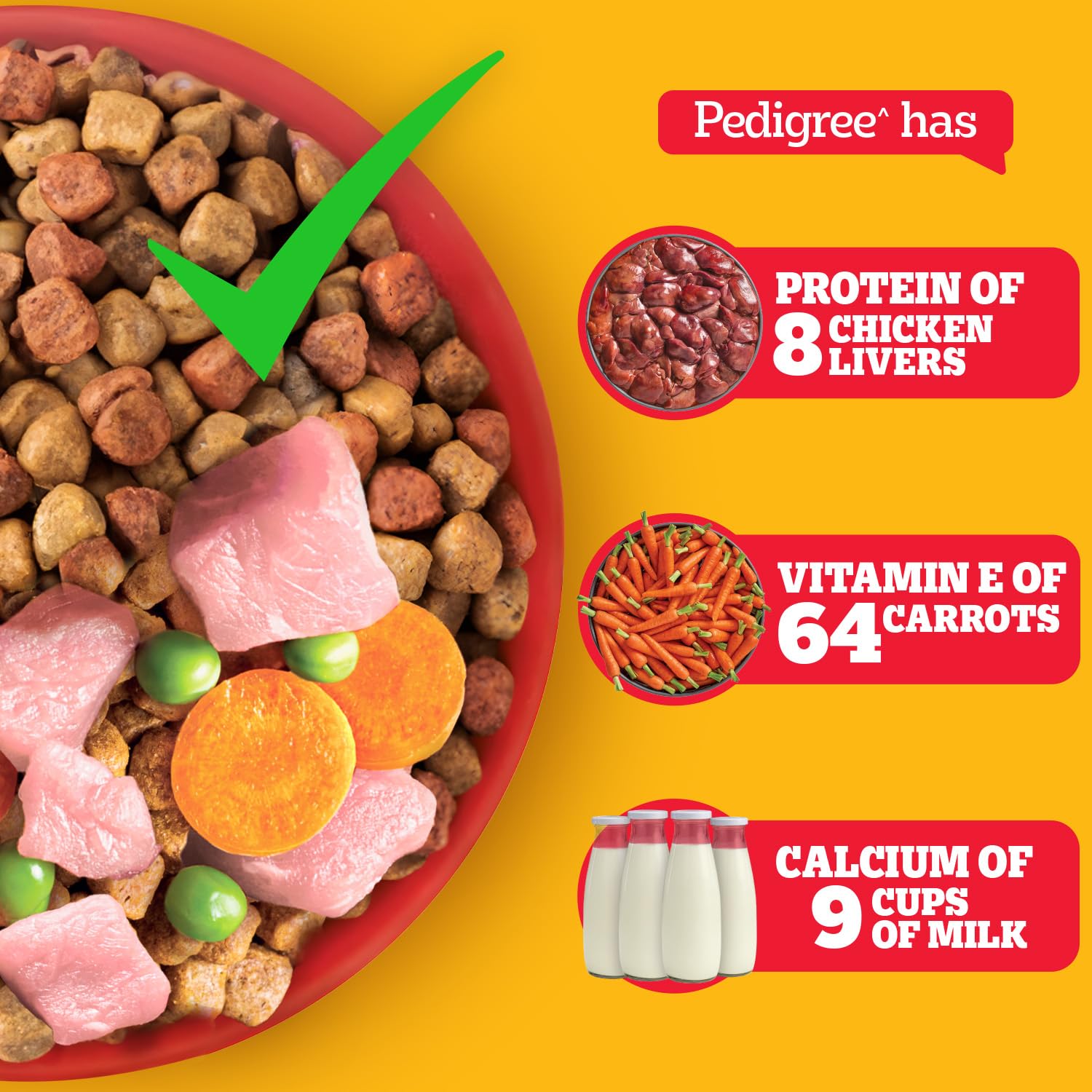 PEDIGREE Chicken & Rice Dry Food For Adult Dog