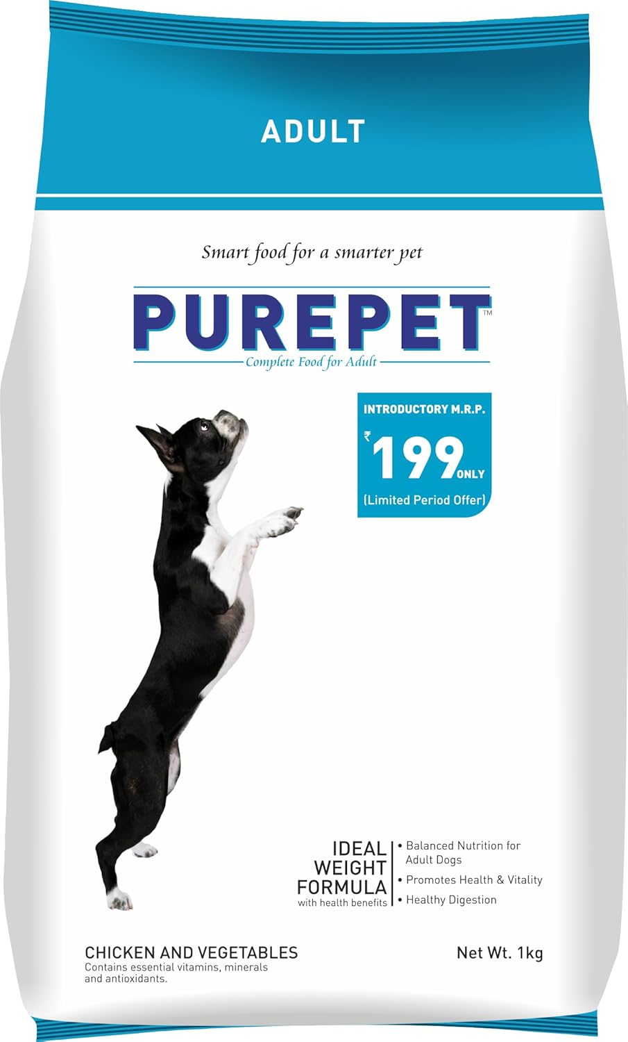 PUREPET Chicken & Vegetables Dry Food For Adult