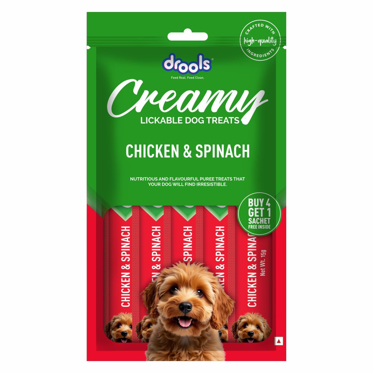 Drools Chicken & Spinach Creamy Dog Treats