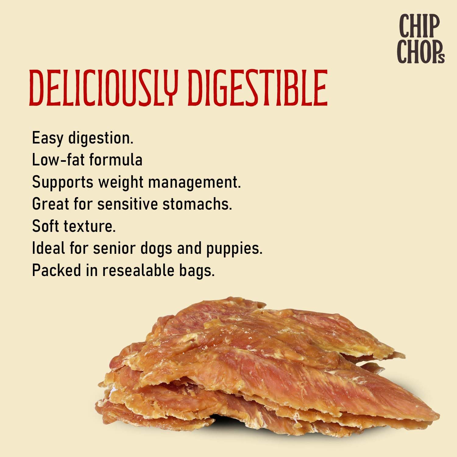 Chip Chops Roast Chicken Strips Dog Treats