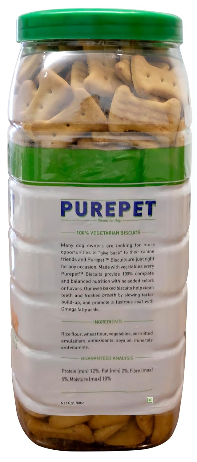 PUREPET 100% Vegeterian Biscuit Dog Treats.