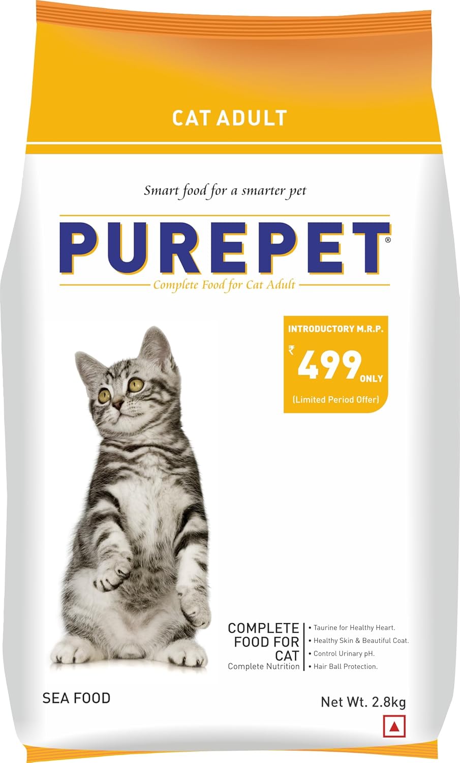 PUREPET Seafood Dry Food For Adult Cats