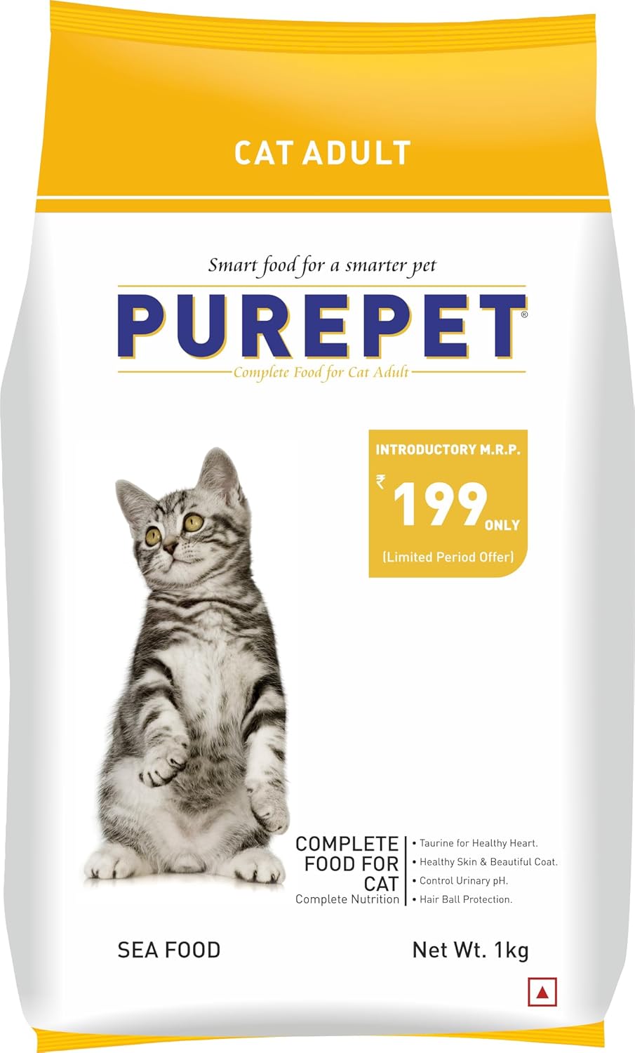 PUREPET Seafood Dry Food For Adult Cats