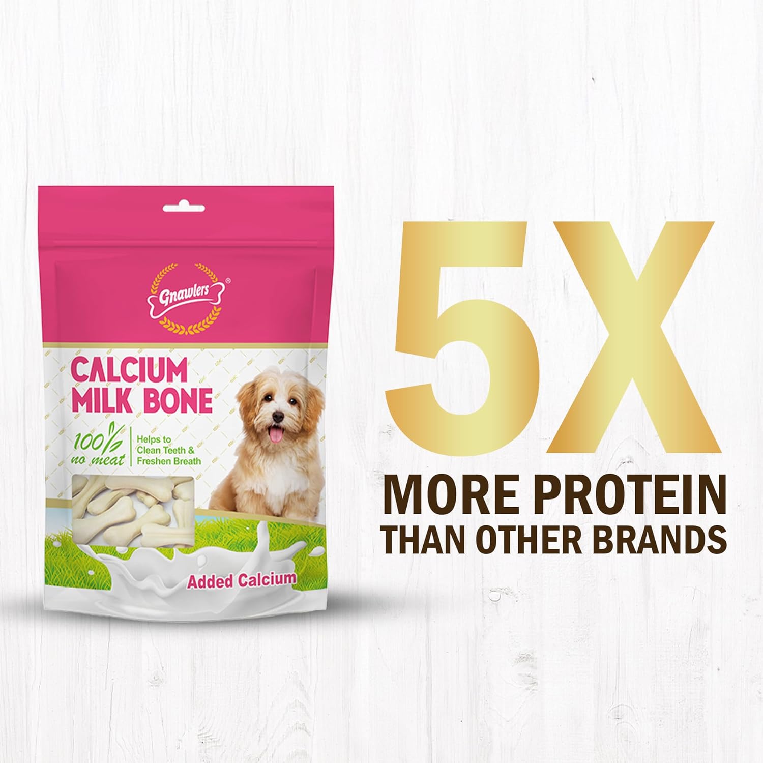 Gnawlers Calcium Milk Bone Dog Treats