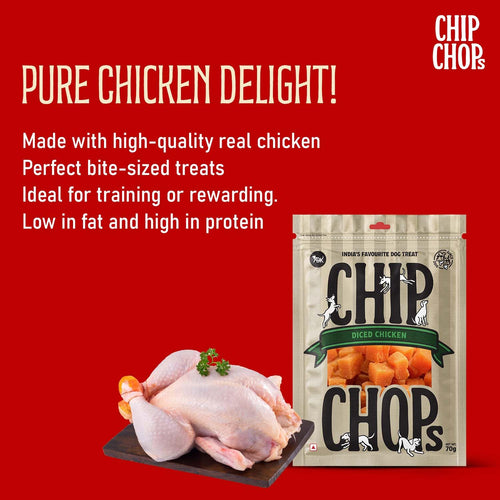 Chip Chops Diced Chicken Dog Treats
