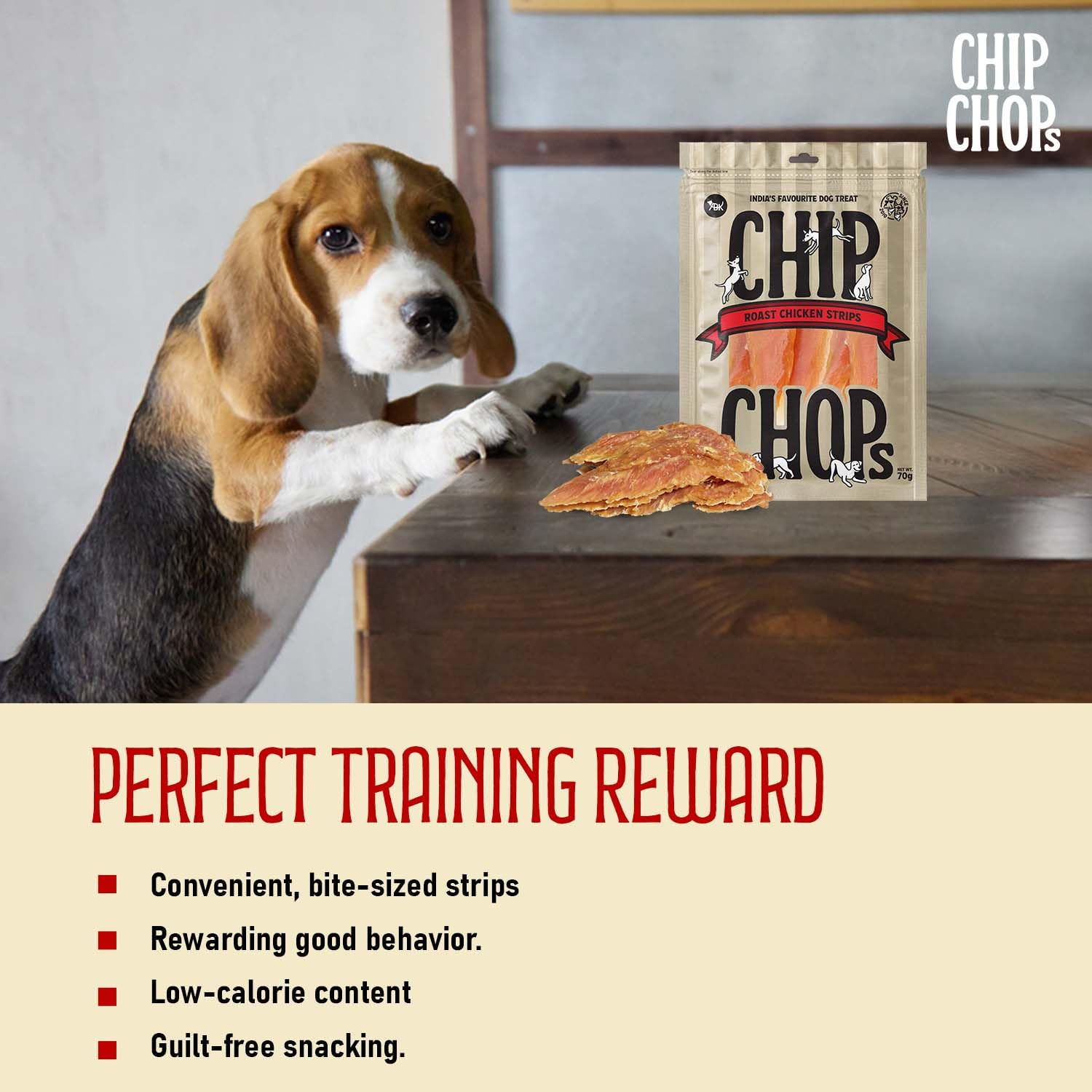 Chip Chops Roast Chicken Strips Dog Treats